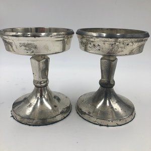 Silver-Plate Candle Holders (set of 2)
